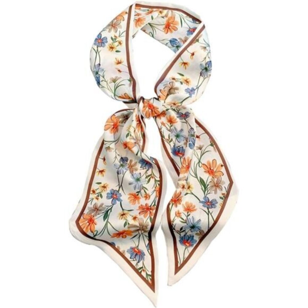 Women Head Scarf Fashion Satin Scarf For Hair Beach Head‎ Wraps Neck Scarf